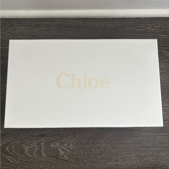 NIB Chloé X High Summer Woody Linen Logo Whipstitch Sandals Vanilla Ice 37 (7) - Picture 11 of 15